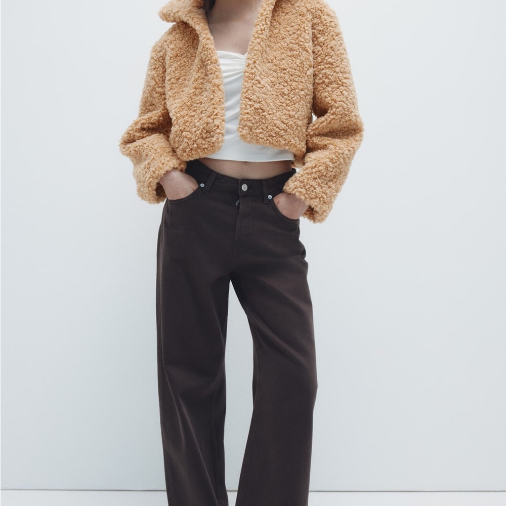Urban Outfitters Plush Tan Teddy Jacket